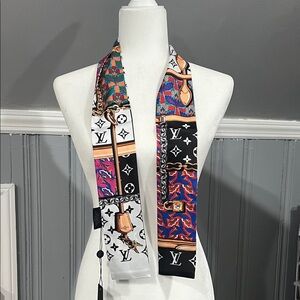 968. LV Vibrant Patterned Silk Scarf